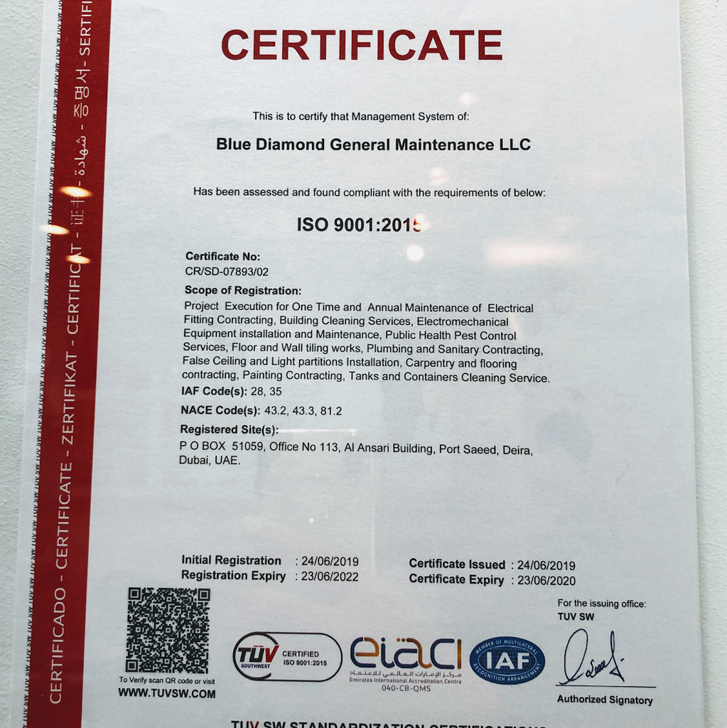 Blue Diamond Gen. Maintenance LLC — pest control in Dubai, photo 1