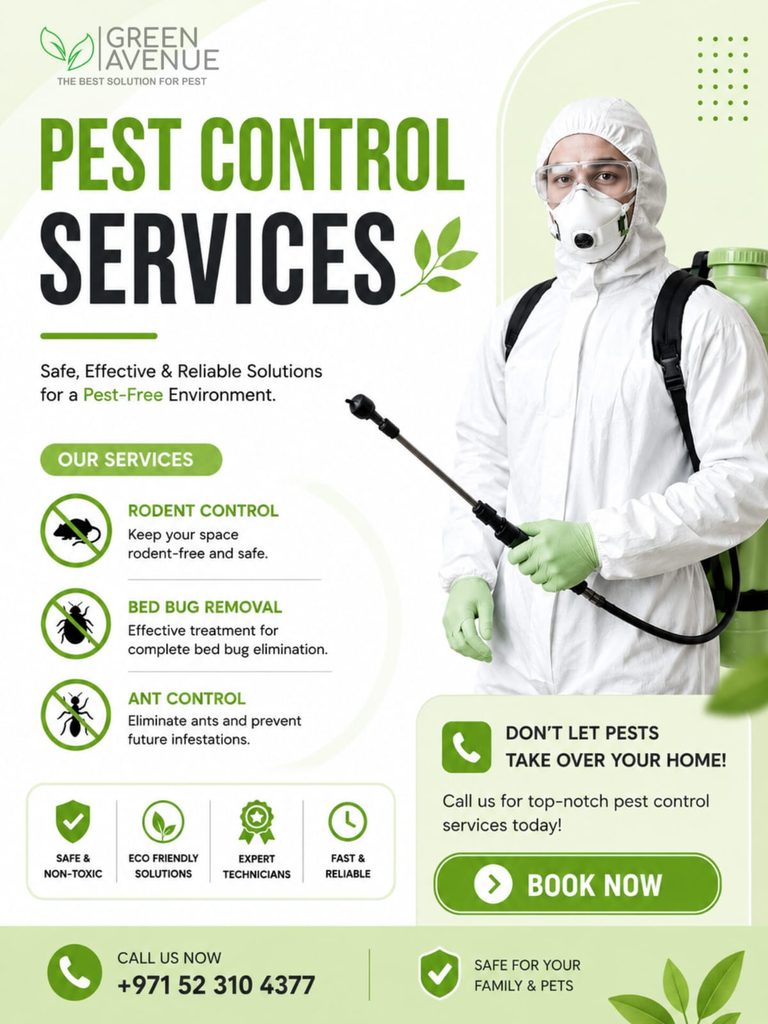 Green Avenue Pest Control — pest control in Dubai, photo 1